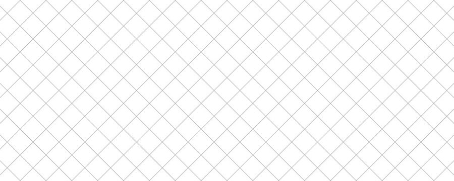 Seamless abstract white geometric pattern with intersecting diagonal thin lines creating a subtle diamond grid texture for clean minimalist backgrounds.