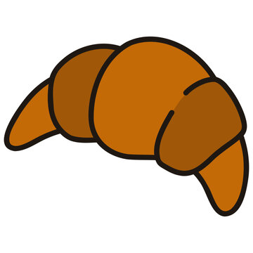 Handdrawn Croissant Illustration