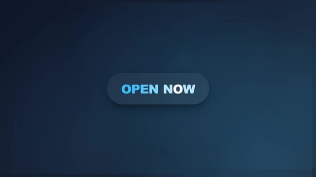 Grid of dark blue web buttons with white text and cyan glowing borders. Minimalist tech interface design on a solid dark gradient. Perfect for digital marketing and website call to action videos.