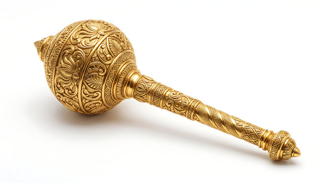 Golden gada mace weapon for dussehra and vijayadashami celebration