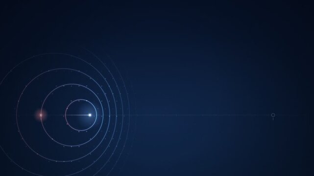 Doppler Effect Moving Source Wavefronts Diagram Seamless Loop
