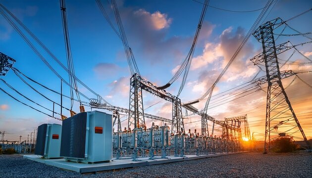 solid state transformer and high voltage power distribution at electrical substation