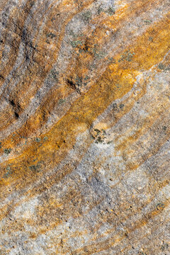 Sandstone rock texture with lichen, Isalo, Madagascar