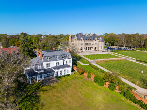Ochre Court is a Gilded Age mansion in Bellevue Avenue Historic District in Newport , Rhode Island RI, USA. This building is now owned by Salve Regina University. 