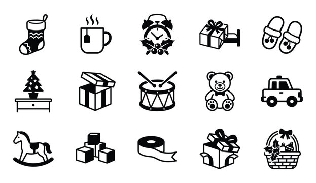 A collection of iconic christmas symbols and traditions representing joy gifts and festive celebrations