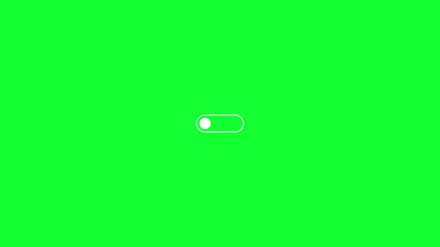 Switch Turn On and Off Animation Green Screen Motion Graphic