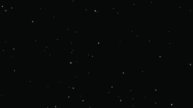 Abstract Dark Background with White Dots and Subtle Connecting Lines Digital Network Pattern Starry Night Sky Concept