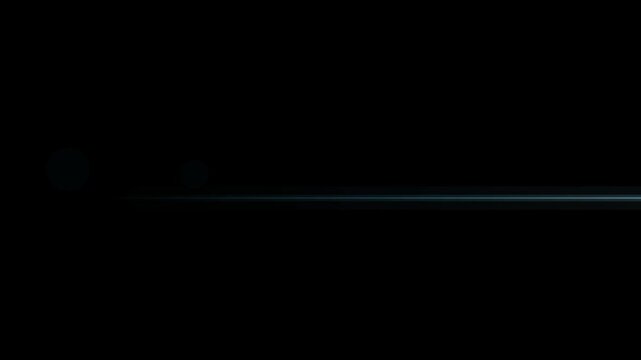 Abstract light streaks and lens flares in three distinct colors
