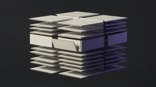 Stacked blank documents with copy space for corporate branding and marketing materials