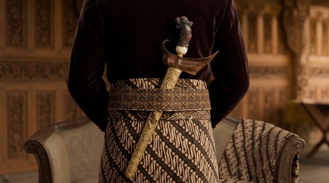 The keris is a traditional weapon of the Javanese people.