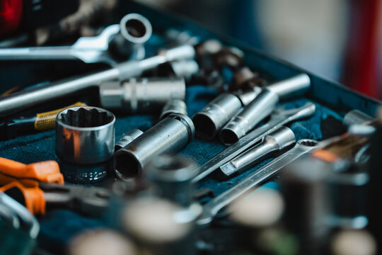 Tools on Mechanic Workbench
