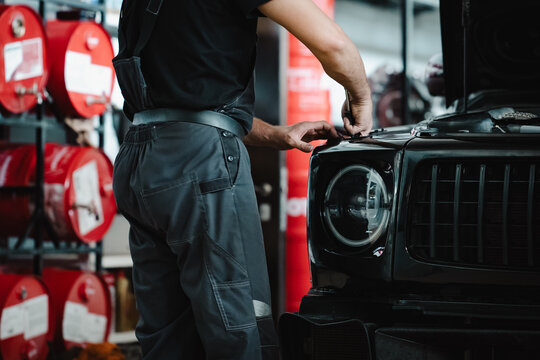 Servicing Vehicle Front Panel