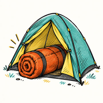 Sleeping Bag Tent Flap