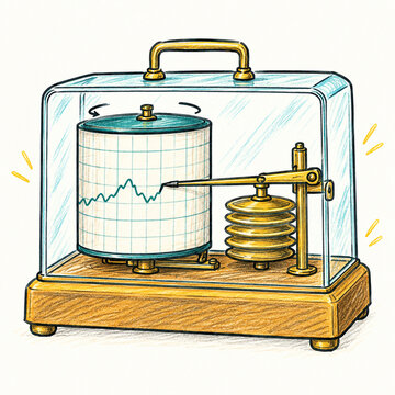 Barograph Paper Drum