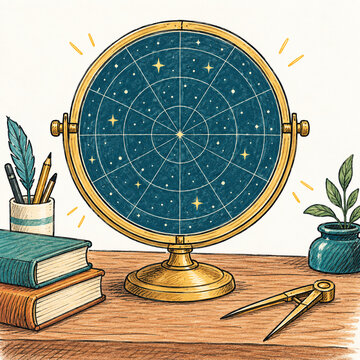 Observatory Star Chart Blank