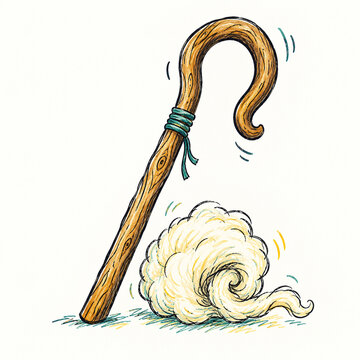 Shepherd Crook Wool Fleece