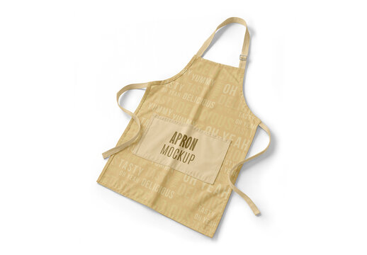Kitchen Appron Mockup for Studio Presentation and Brand Showcase
