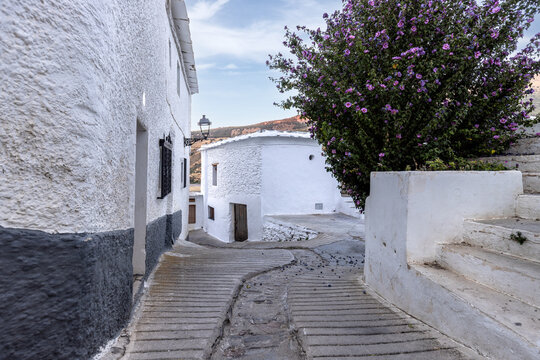 Picturesque spots in Capileira in the Alpujarras of Granada, Andalusia, Spain