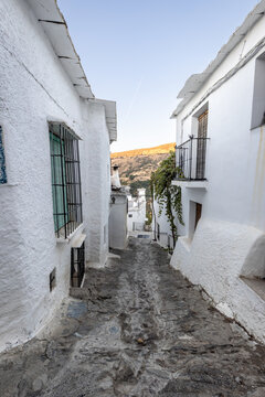Picturesque spots in Capileira in the Alpujarras of Granada, Andalusia, Spain