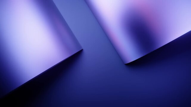 Angular blue gradient background with sharp geometric loop shadows