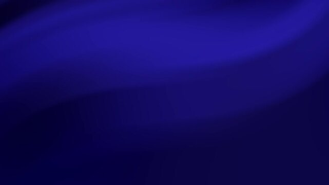 Dark blue soft wavy texture smooth elegant light silk fabric background material.