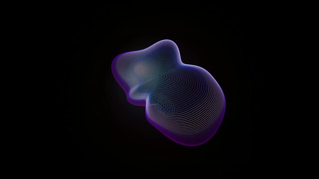 Iridescent amorphous forms shift and pulse against a dark background shapes shifting morphing pulsating chromatic