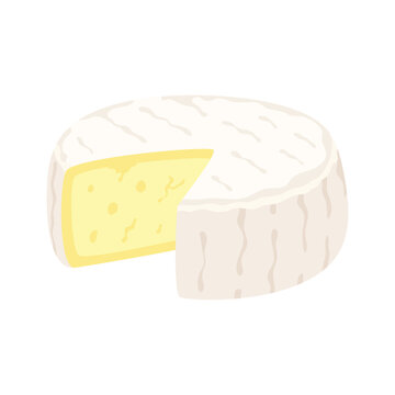 brie cheese wheel flat style
