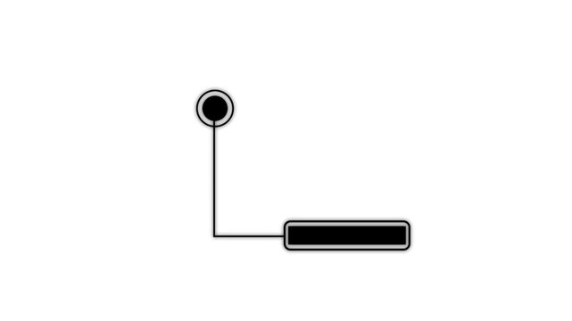 HUD elements rectangle frame lines call out animation .scoreboard, modern technologies. Digital download progress or status bar of the digital interface head-up display.