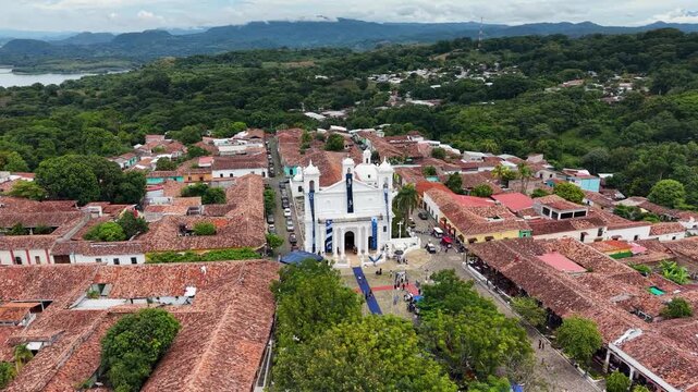 Festival del a&ntilde;il en Suchitoto, pueblo colonial ubicado en El Salvador, Centroam&eacute;rica