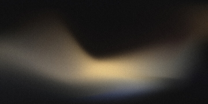 Dark abstract smoky background with warm golden glow, soft gray haze and subtle blue light creating a cinematic atmospheric backdrop with dramatic shadows and spacious copy space