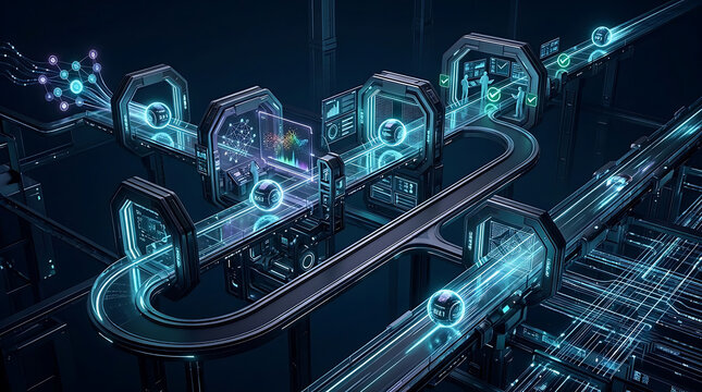 Enterprise AI change governance workflow controlling model and agent updates through impact assessment, testing, approval, rollout and rollback safeguards
