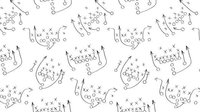 American Football plays - background loop