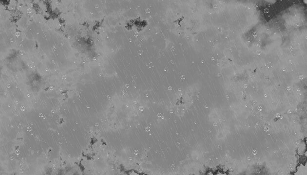 Distressed wet grey surface with rain texture