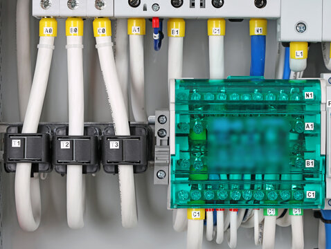 Current rings for measuring the parameters of the electric current in the electrical switchboard.