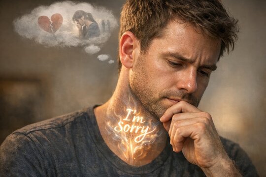 A person contemplating something, with a thought bubble above their head