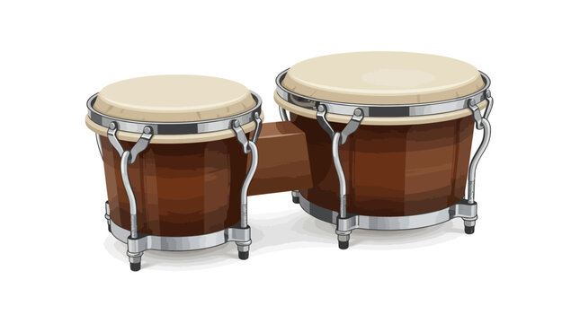Vector illustration of bongos concept vector illustration for creative projects and modern business isolated background element