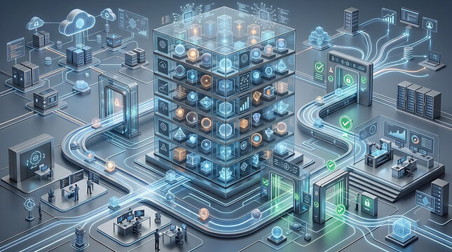 AI model registry architecture managing machine learning model versions with controlled promotion from development through testing and production enterprise environments