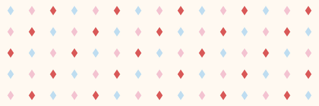 Rhombuses and harlequin geometry form an abstract geometric pattern with baby jacquard and argyle motifs, for a cute diamond and lozenges arrangement. This argyll rhombus texture uses light tile.