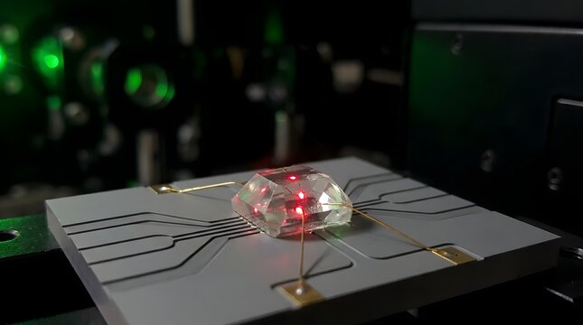 Diamond Nitrogen-Vacancy Center Quantum Magnetometer Chip