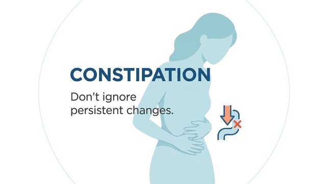 Constipation vector medical illustration showing digestive system issues and discomfort in women