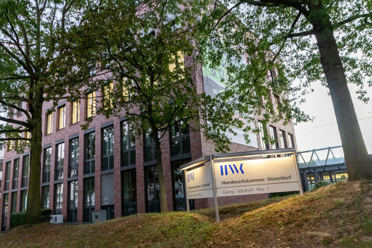 Chamber of Crafts (Handwerkskammer) Dusseldorf as educational center for skilled trades and training to become a master craftsman for handyman and craft professions and part-time vocational training