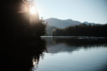 Obraz premium Mountain inlet at dawn