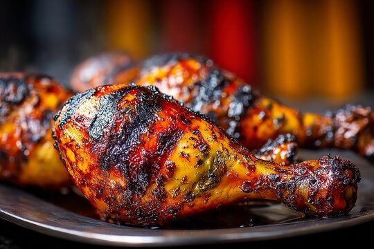 Sizzling Chicken Legs With a Richly Caramelized Crust Await Your Taste Buds Generative AI