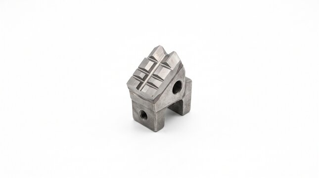 Tungsten carbide drag bit cutting tooth brazed to cast steel block for tunnel boring machine soft ground excavation. Heavy-duty soil digging hardware on white background.