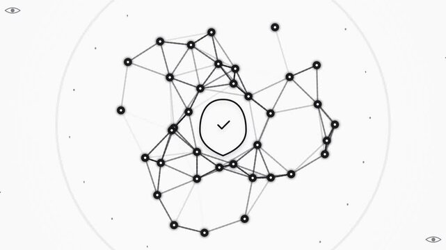 Digital Network Security Encryption Concept