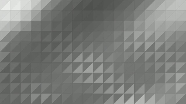 Monochrome Architectural Slate Gray Low-Poly Triangular Facet Wave Loop