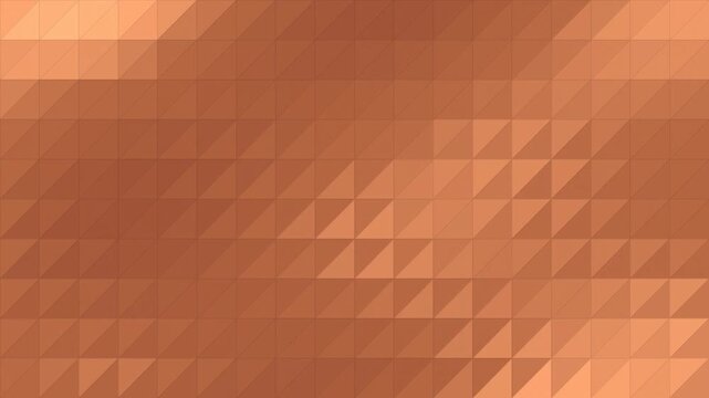 Warm Terracotta and Desert Ochre 3D Geometric Facet Shimmer Loop