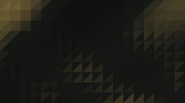 Obsidian Charcoal and Gilded Gold Edge Geometric Facet Wave Loop
