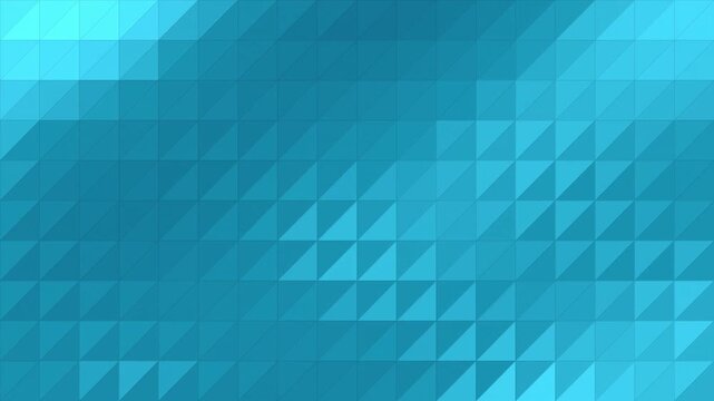 Deep Sea Cyan and Teal Faceted Crystal Water Surface Motion Loop