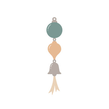 Hanging Christmas Ornaments and Bell Decoration